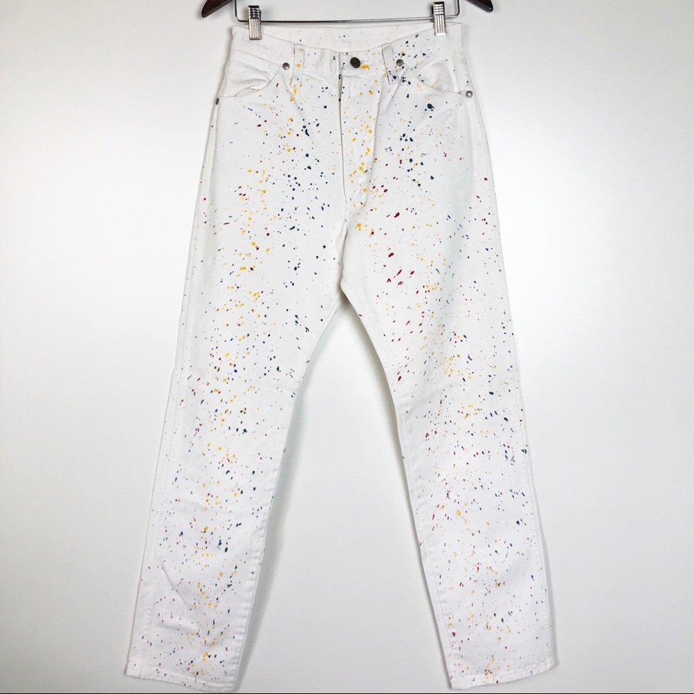 Wrangler rare vintage paint splatter jeans